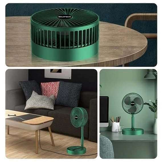 Rechargeable Foldable Mini Fan- 3 Speed Adjustable