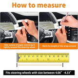 Portable Car Steering Wheel Desk with Cup Holder and Pen Slot, Fits Most Vehicles, 2-Sided Design for Eating and Working on the Go