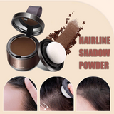 Instant Hairline Shadow Powder – Natural Hair Concealer with Puff Applicator