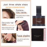 Instant Hairline Shadow Powder – Natural Hair Concealer with Puff Applicator